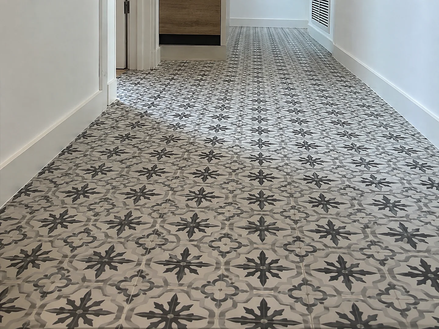 Suelo de plaqueta decorativa